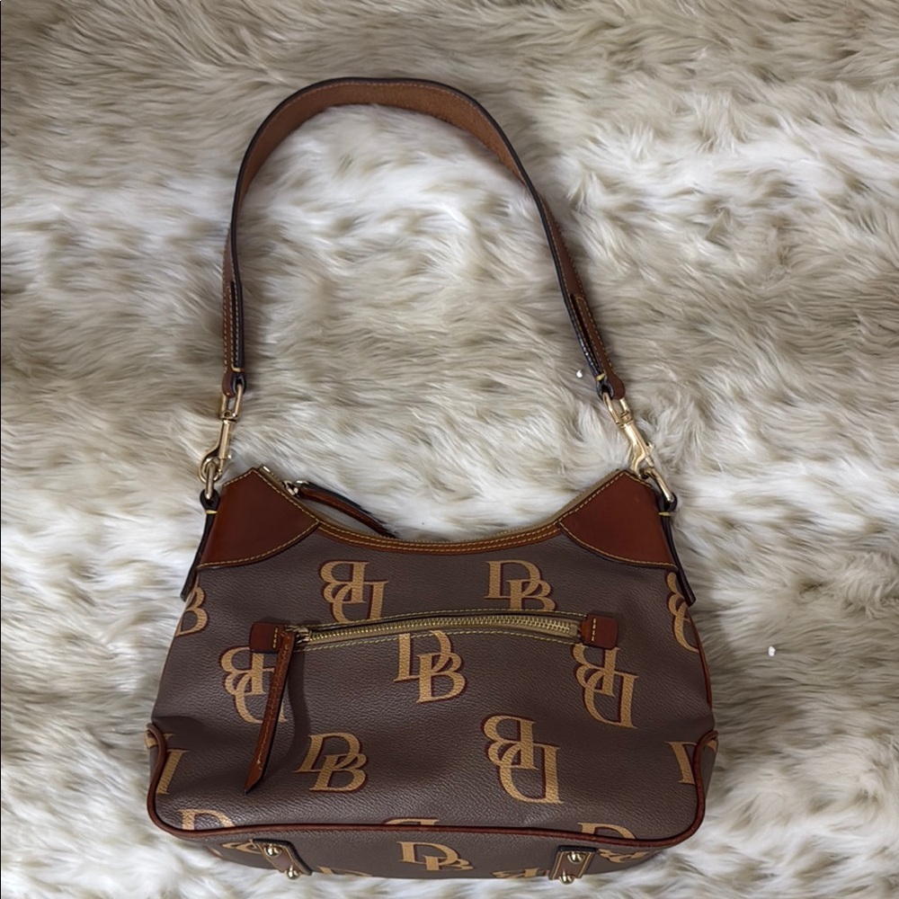 Dooney & Bourke Brown Monogram Shoulder Bag